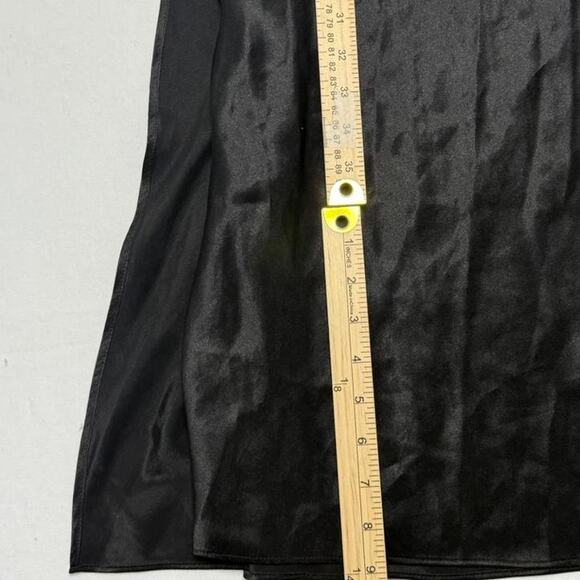 Victorias Secret Black Maxi Gown With Lace Tie Slits On The Sides Womens Size XS - Picture 6 of 6